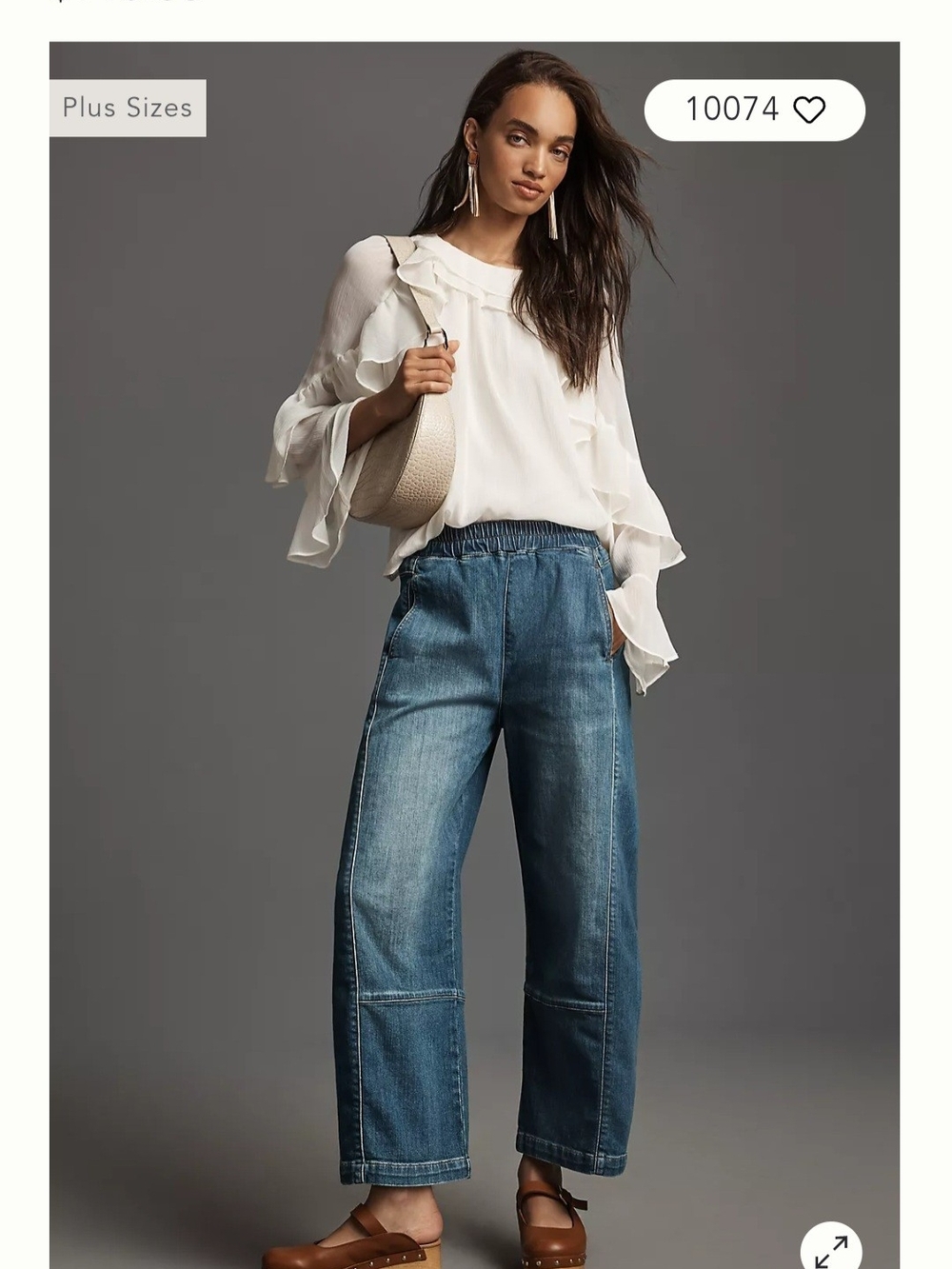 PILCRO Relaxed Izzie Pull-on Barrell Jeans XL